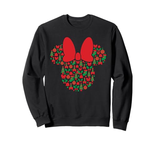 Sweat Mickey Mouse Disney rouge et vert pour Noël et hiver chaud