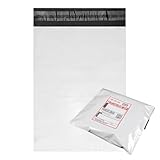 UNPACK 宅配ビニール袋A4サイズ【100枚セット（14.8円/枚)】幅250mm×深さ325mm＋フタ50mm 宅配袋 白 厚み薄手60ミクロン 軽量 防水 耐久 強粘着テープ付き 大ボリューム 梱包資材 梱包袋 DM便、ネコポス ゆうパケット クリックポスト 着物 靴 バッグ 書物 アクセサリー DVD CD小物 様々の発送に最適 (100, A4)