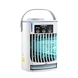 Le ventilateur refroidisseur d'air ：climatiseur portable vous offre de l'air frais et pur, vous permettant de passer un été confortable. Il vous protégera de la sécheresse et vous hydratera toute la journée. C'est le cadeau idéal pour un ami en été