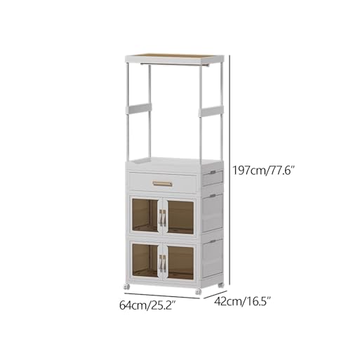 Perchero plegable con ruedas ideal para ganar espacio de ropa en dormitorios pequeños 5