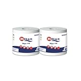 Papel de toalla industrial Wiper 176 – 3.750 kg – Microencolado 2 capas pura celulosa 176 m paquete 2 rollos (COD 55957)