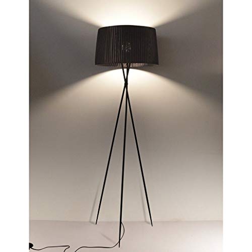 Solución de iluminación estable con lámpara de pie trípode alta en color negro 5