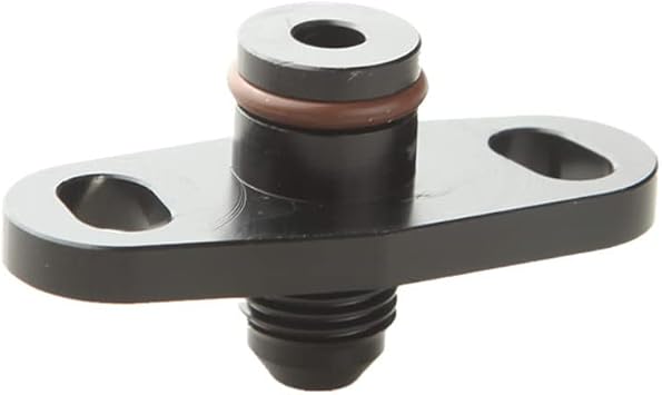 AdlerSpeed US Ship an-6 -6 JIC AN-06 Fuel Rail Adapter Compatible with Mitsubishi Lancer Evo 4G63 E Black