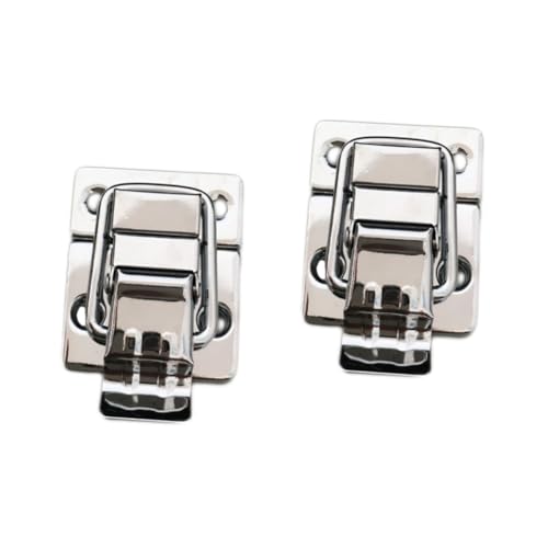 UKCOCO 2pcs Stainless Steel Toggle Clamps Cabinet Latches Toolbox Latch Buckle