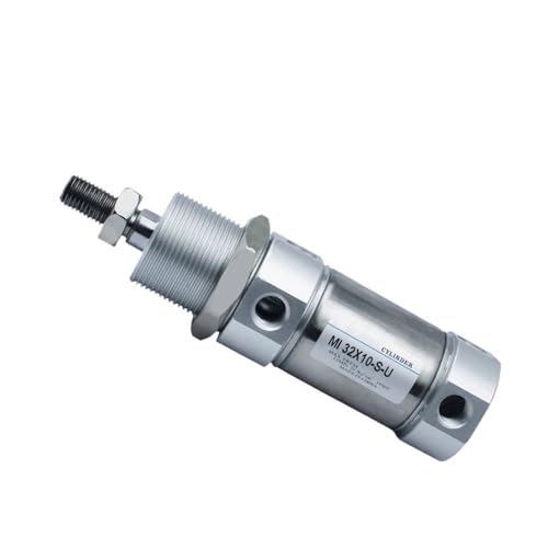 Cylindre pneumatique MI32 x 100-S-CM à piston à queue plate pour l'automatisation - 2