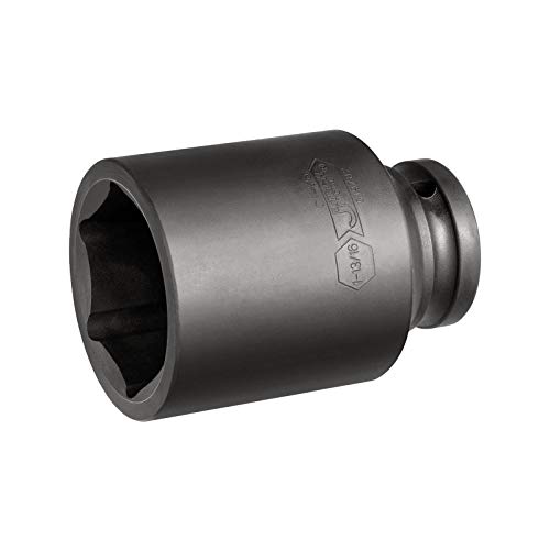 Image of Jetech 3 /4 Inch Drive 1-13 /16 Inch Deep Impact Socket, Made with Heat-Treated Chrome Molybdenum Alloy Steel, 6-Point Design, SAE
