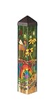 Studio M Rainbow Bridge Dog Art Pole Outdoor Decorative Garden Post, Made in USA, 20 Inches Tall