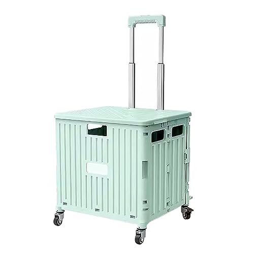 Carretilla plegable de mano resistente verde 8 ruedas miniatura 1