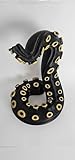 Genérico 3D Printed Octopus Tentacle Headset Holder, Black and Gold, PLA, Gamer Desk Decoration