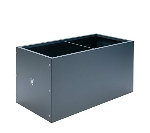 Preisvergleich Produktbild Herstera Garden Metall Hochbeet Blumenkasten 100x50x50 cm anthrazit
