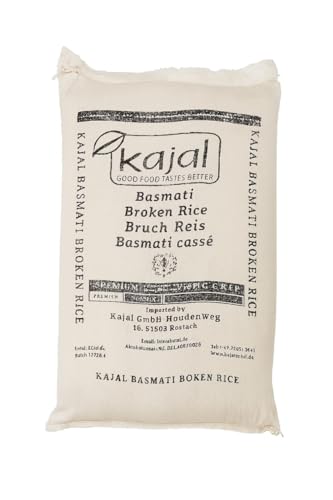 Kajal Basmati Broken Rice 20 kg (2 x 10 kg) – Premium Bruchreis aus Indien, Aromatisch & locker | Ideal für Currys, Wok & Beilagen | Großpackung für Familien, Gastronomie & Vorrat
