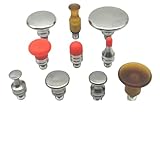 NbgrvB Karosserie-Ausbeulhammer-Set mit 10 Ersatzköpfen, Kohlefaser-Griff, Edelstahlkopf für Auto-Ausbeulung und Formung