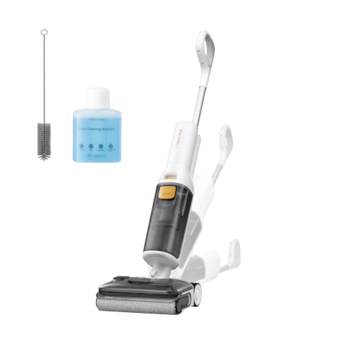 roborock F25 GT Gen 2 Aspiradora en Seco y Húmedo, Aspiradora-Fregona Sin Cable de 20.000 Pa, Autolimpieza a 90 °C y Secado, Limpieza de Bordes, Diseño Plano de 180°, Compacta (12,5 cm), Ligera