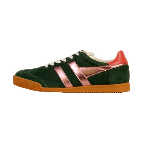 Gola Baskets Femme Elan Glitz au design bas rétro et paillettes dorées