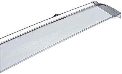 WellVisors Side Window Visors For 19-Up Toyota RAV4 Deflector Guards Chrome Trim