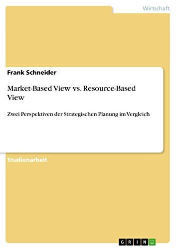 Market-Based View vs. Resource-Based View: Zwei Perspektiven der Strategischen Planung im Vergleich