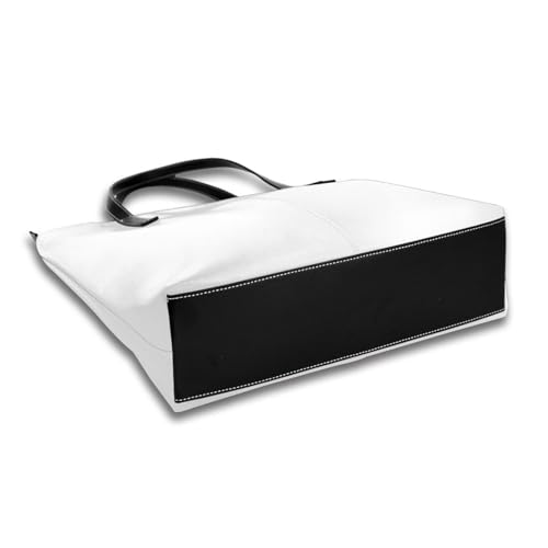 Solid color white Stylish Waterproof Handbag for Women - Lightweight Travel Tote with Double-Sided Digital Print, Large Capacity4