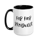 Hip Hop Music Producer Gift For Rap Trap Beat Maker Producer Ceramic Mug, Black/White, 15oz