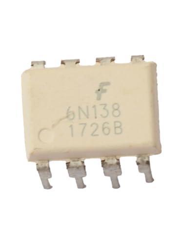 10pieces 6N138 Optocoupler Input Darlington with Base Output White