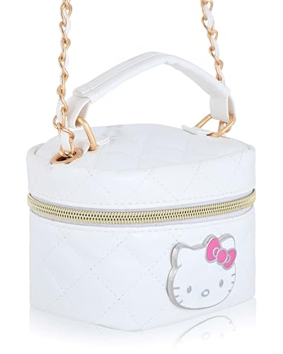 Fast Forward Sanrio Hello Kitty Cosmetic Bag for Women | Mini Hello Kitty PU Leather Crossbody Travel Toiletry Bag for Women | Make Up Travel Bag Makeup Bag3