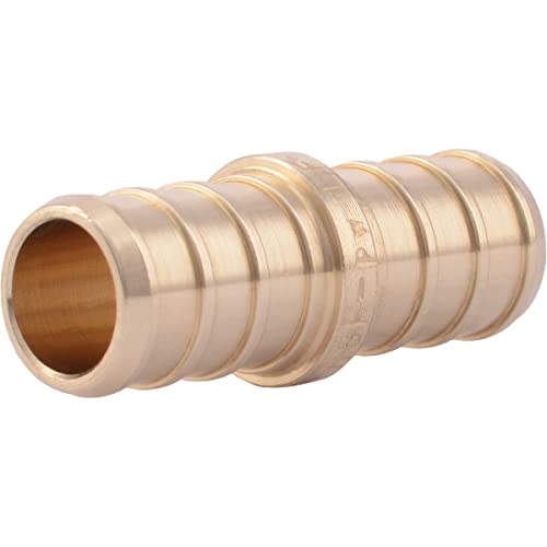 SharkBite Cash Acme UC008LFA 1/2-Inch Brass Barb Coupling-Quantity 12