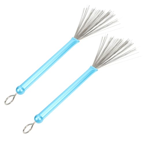 ifundom Practice Drum Brush Set Retractable Brush Stainless Steel for Jazz Drums