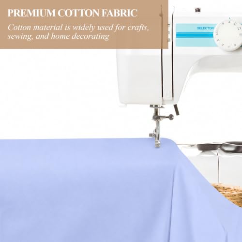 Image of 100% Cotton Fabric, 63 Inch X 1 Yard Blue Fabric by The Yard