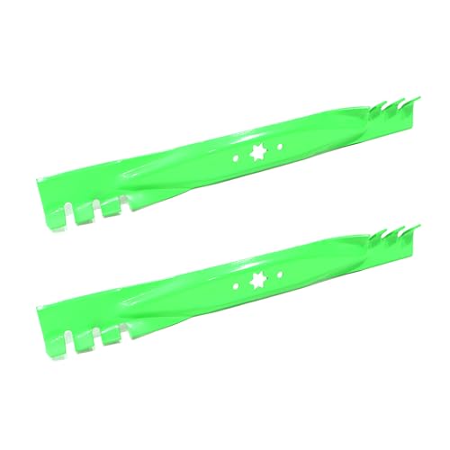1409KMT Mower Blade Set for Cub Cadet MTD Troy Bilt LTX1040 RZT-L42 942-04308-X 42-inch Deck Heavy Duty Toothed Mulching