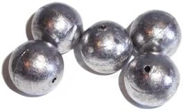 5 ROUND fishing weights 28 gm / 1 oz