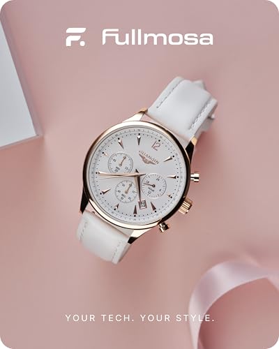 Fullmosa Watch Band, Quick Release Leather Watch Strap for Men Women, Replacement Bands Width 14mm 16mm 18mm 19mm 20mm 21mm 22mm 24mm