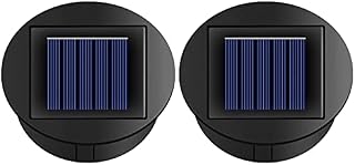 ANGMLN 2 Pack 8cm 3.2in Solar Replacement Top of Solar Lantern Outdoor Garden