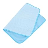 Abaodam Sommerliches Haustier Kühlkissen aus EIS Selbstkühlend Leicht Waschbar für Kleine Hunde und Katzen Vielseitig Einsetzbar Sitzflächen Boden Bett im Auto Hellblau