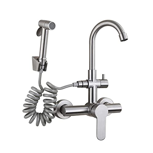 Robinet d'eau en acier inoxydable multifonction pistolet baignoire
