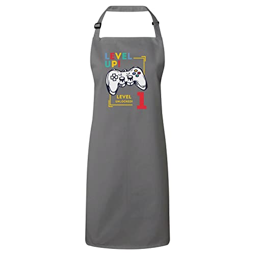 Tablier cuisine enfant Level Up Unlocked 1 cadeau jeux vidéo