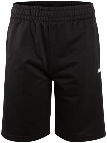 New Balance Boys' Athletic Shorts - 2 Pack Active Performance French Terry Gym Shorts (4-16), Size 18/20, Black/Black #TOP4