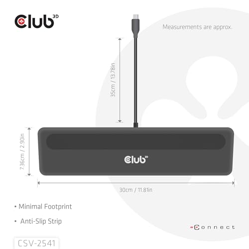 Station d'accueil USB-C Club3D CSV-2541 Triple Display avec alimentation 100W - 6