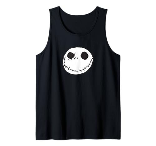 Débardeur Disney Jack Skellington en coton noir pour fan de mode gothique
