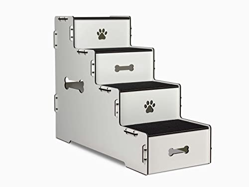 - Escada Pet Mdf Com 4 Degraus 60cm Altura