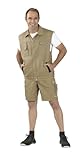 Planam Arbeitshose -Shorts Canvas 320 L Khaki/Schwarz