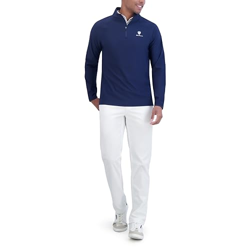 Ben Sherman Blusa masculina camuflada com manga Jacq e zíper, Azul-marinho profundo, Medium