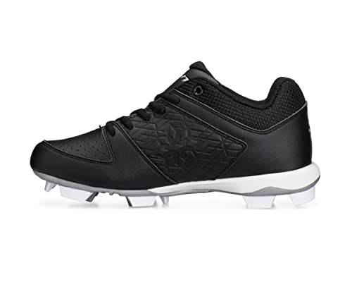 Rip It Girls' Diamond Softball Cleat - Black/White - Size 5.5 #TOP4
