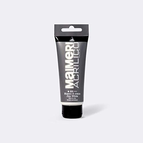 MAIMERI Acrilico Bianco Zinco Tubo da 200ml