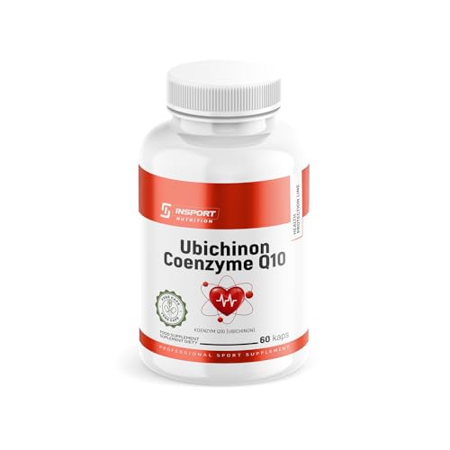 Coenzyme Q10 100 mg – Ubichinone Naturel – Cœur, Circulation et Peau – 60 Gélules Végétales | INSPORT