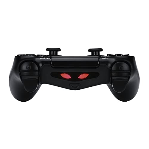 Controller Hülle Silikon Zubehör Set per controller PS4 SLIM/PS4 PRO, (Schutzhülle mit Thumbstick-Kappen, Trigger-Aufsätzen, Touchpad-Schutzfolie, Adesivo, Custodia in silicone), Undead - Controller - Immagine 3