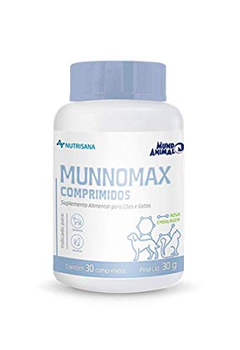 Mundo Animal Suplemento Alimentar Nutrisana Munnomax Comprimidos Para Cães E Gatos - 30 Comprimidos