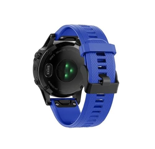 22 26mm���s�b�h�����[�X�V���J�Q���x���g�ɓK������Garmin Fenix 8 7X 7/6X Pro 6 5X 5 5S Plus(Pin Blue,26mm)