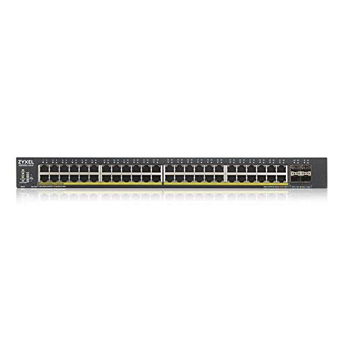 Image of ZYXEL 52-Port PoE Switch Gigabit Ethernet Smart (XGS1930-52HPV2) - Managed, with 48x PoE+ @ 375W, 4x 10G SFP+, Optional Nebula Cloud Management, Rackmount, Limited Lifetime Protection