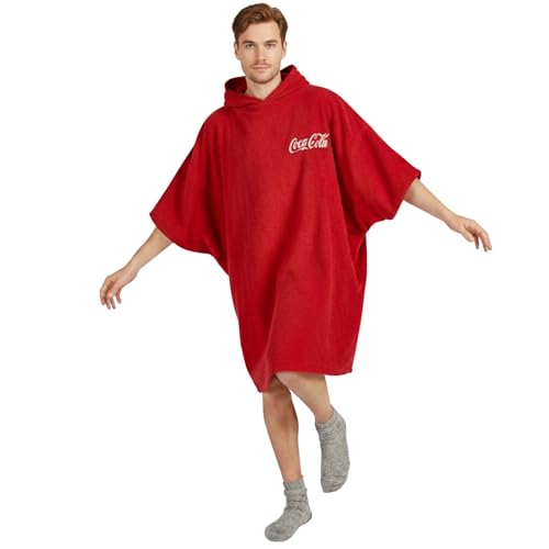 Peignoir Coca-Cola rouge femme L-XL pour rester au chaud après la douche