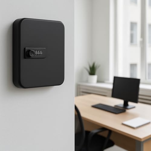 HowseHold Combination Key Cabinet - Wall Mounted Key Box for up to 20 Sets of Keys - 2