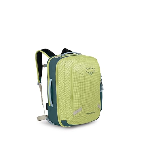 Image of Osprey Transporter 36L Travel Pack, Yellow OS | travel backpack, carry on bag, laptop sleeve, personal item, work school travel, carry on travel, flight friendly, OS size
